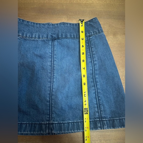 Free People Denim Mini Size 0 - Picture 3 of 8